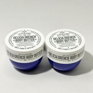 2X Sol de Janeiro DELICIA Drench Body Butter Cream Travel Size 0.84oz 25ml Each